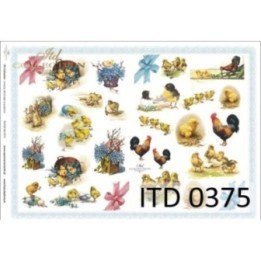 Decoupagepapier ITD D0375M