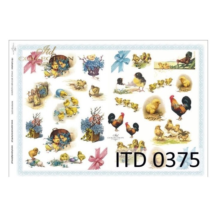 Decoupagepapier ITD D0375M