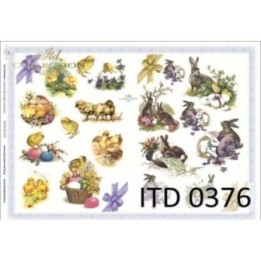 Decoupagepapier ITD D0376M