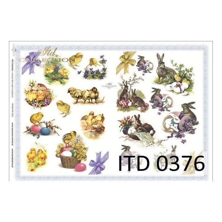 Decoupagepapier ITD D0376M