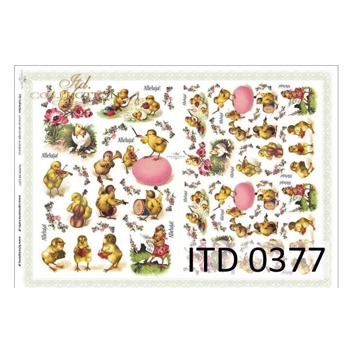 Decoupagepapier ITD D0377M