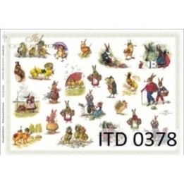 Decoupagepapier ITD D0378M