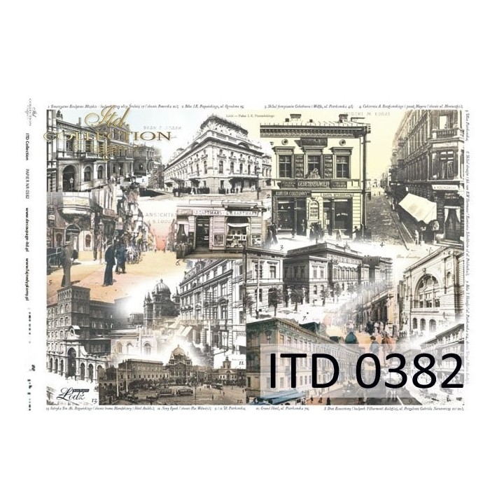Decoupagepapier ITD D0382M