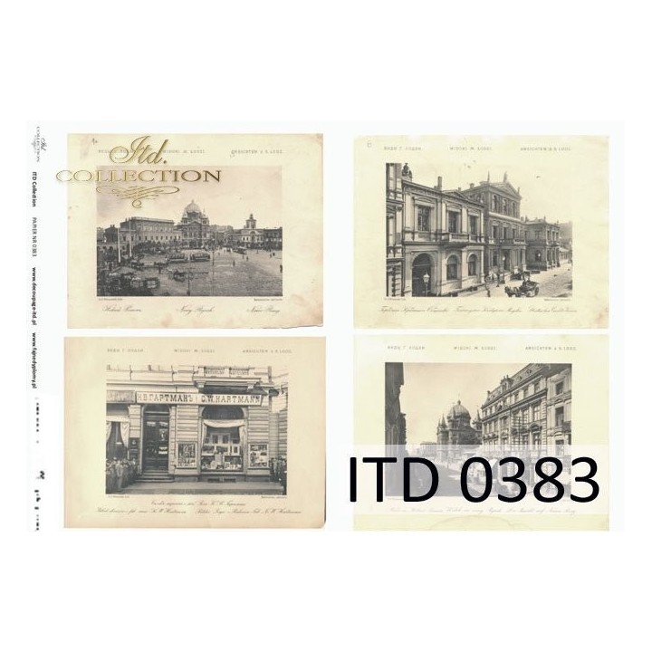 Decoupagepapier ITD D0383M