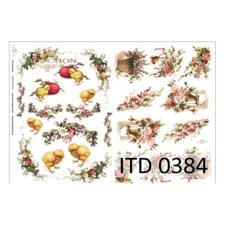 Decoupagepapier ITD D0384M
