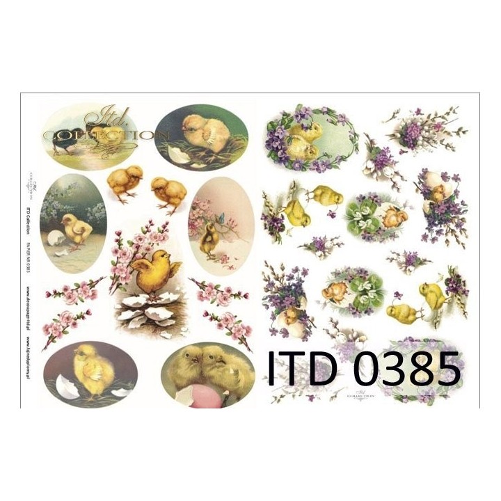 Decoupagepapier ITD D0385M
