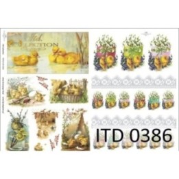 Decoupagepapier ITD D0386M