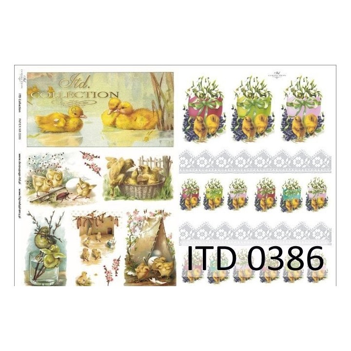 Decoupagepapier ITD D0386M