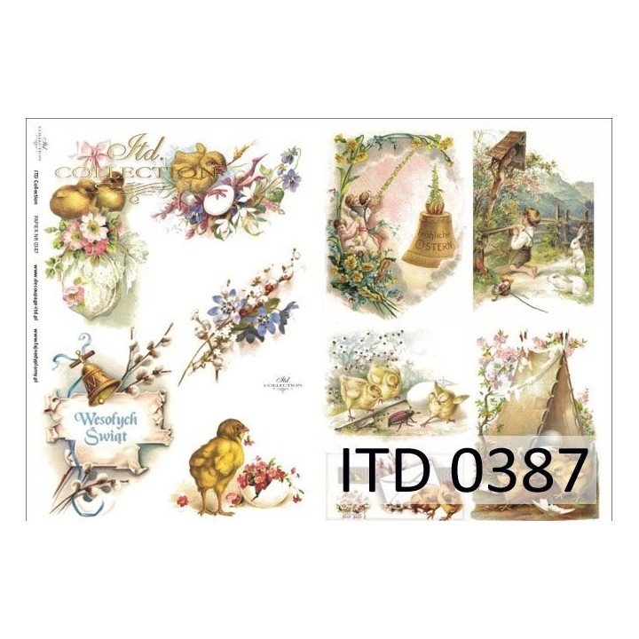 Decoupagepapier ITD D0387M