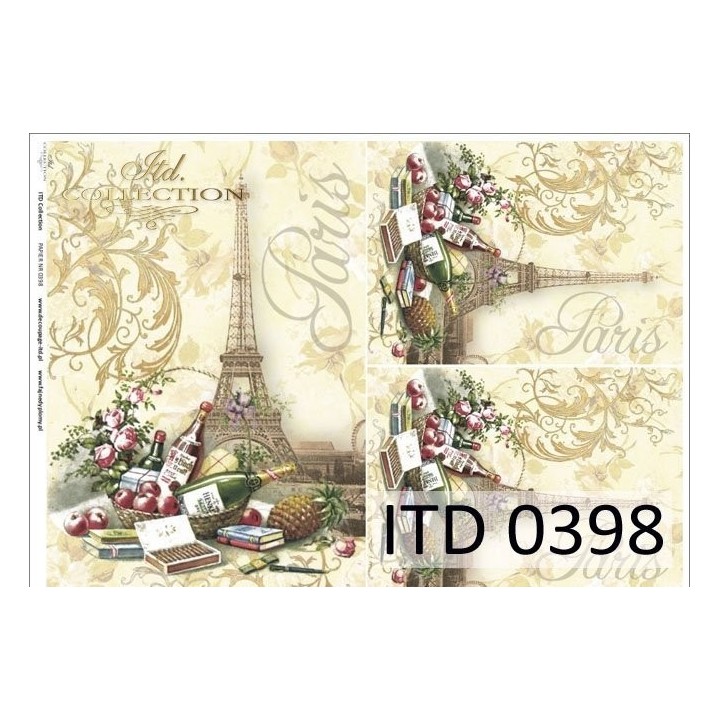 Decoupagepapier ITD D0398M
