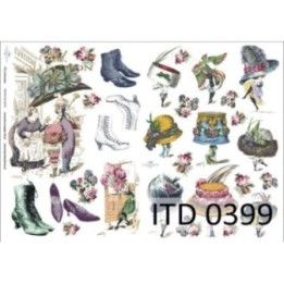 Decoupagepapier ITD D0399M