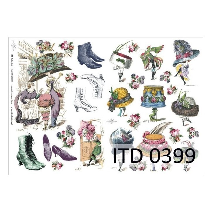 Decoupagepapier ITD D0399M