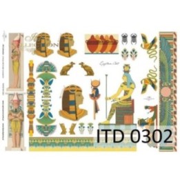 Decoupagepapier ITD D0302M