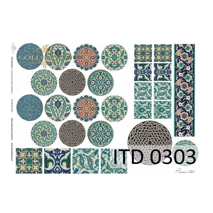Decoupagepapier ITD D0303M
