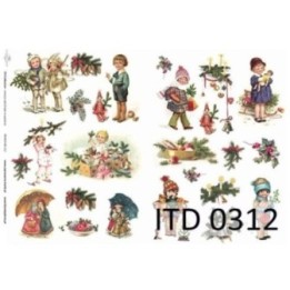 Decoupagepapier ITD D0312M