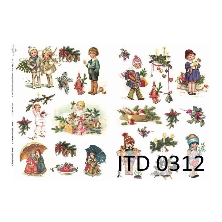 Decoupagepapier ITD D0312M
