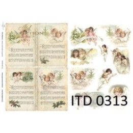 Decoupagepapier ITD D0313M
