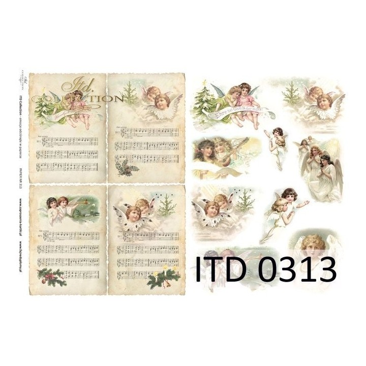 Decoupagepapier ITD D0313M