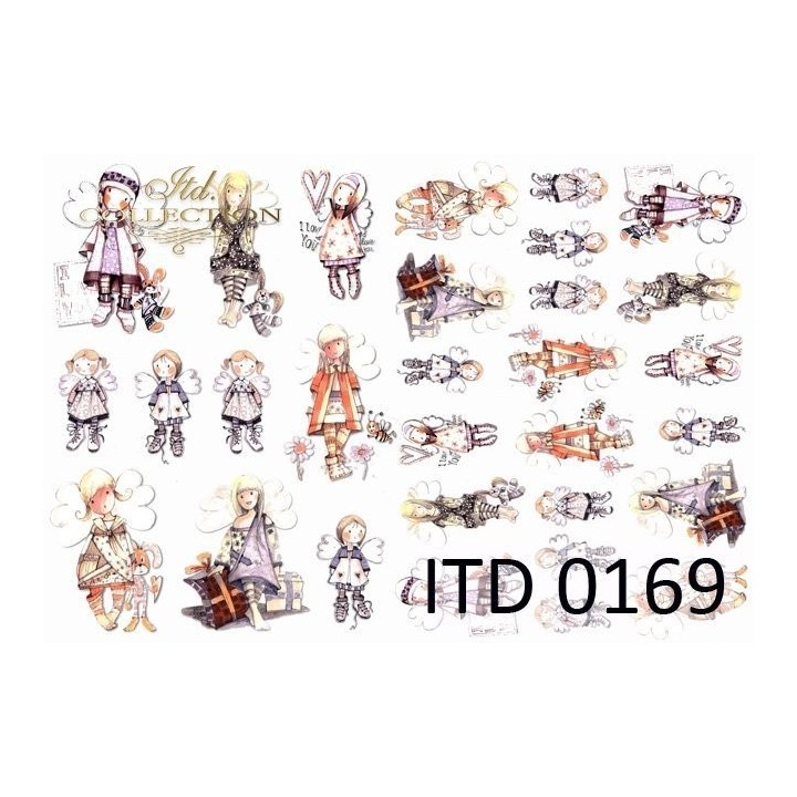 Decoupagepapier ITD D0169M