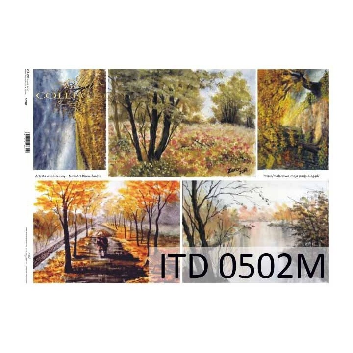Decoupagepapier ITD D0502M