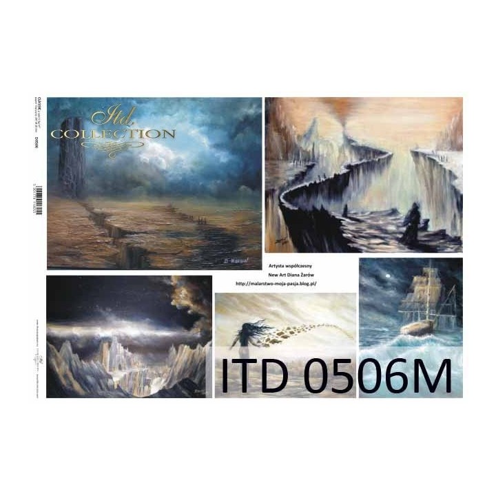 Decoupagepapier ITD D0506M