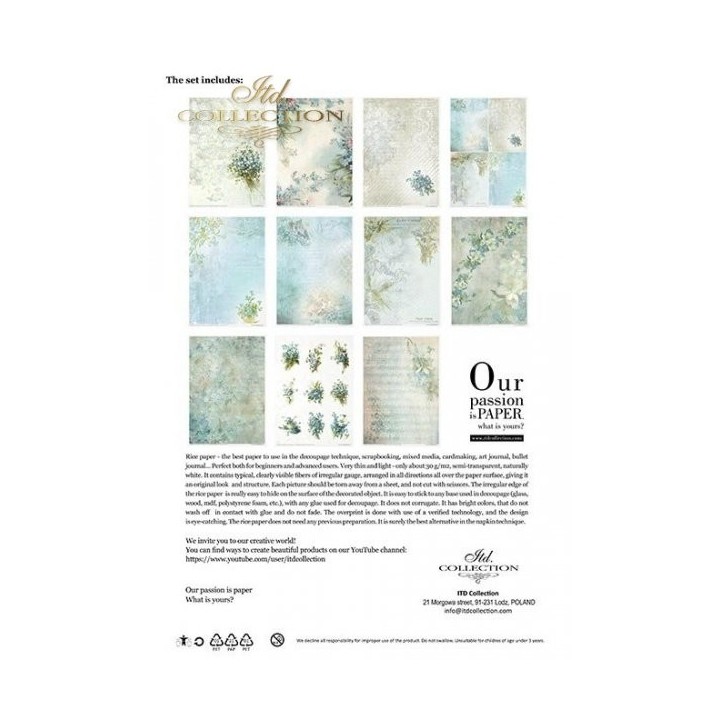 Creatieve set RP036 Bloemenpost - Vergeet-me-niet