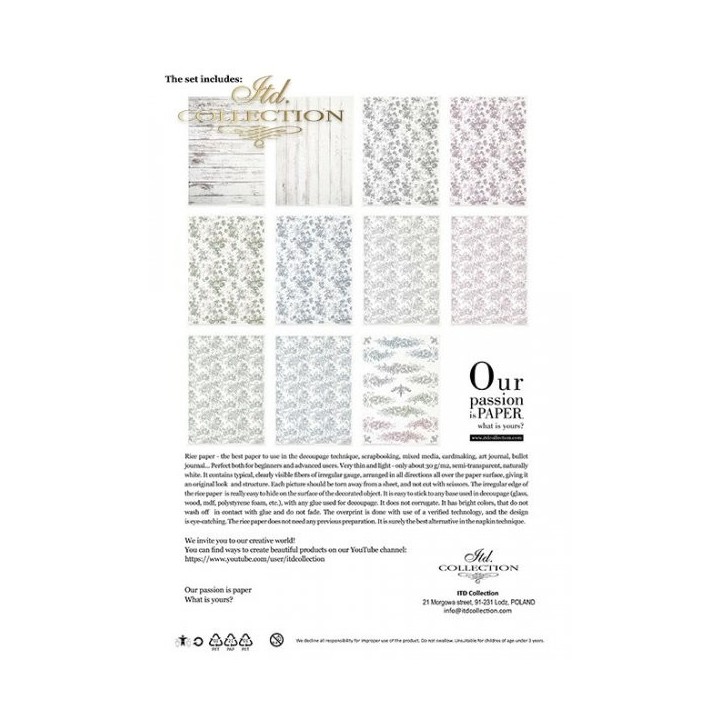 Creatieve set RP037 Shabby Chic - vier kleuren