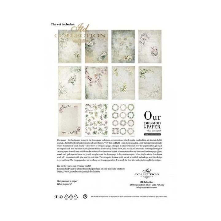 Creatieve set RP038 Bloemenpaal - Wit