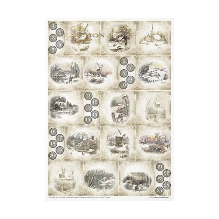 Creatieve set RP047 Vintage adventskalender