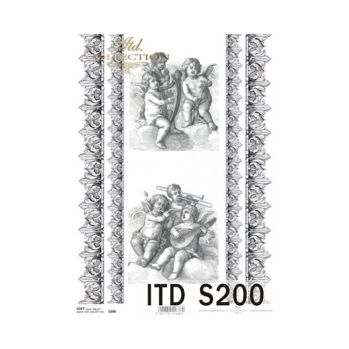 Decoupagepapier Soft ITD S0200
