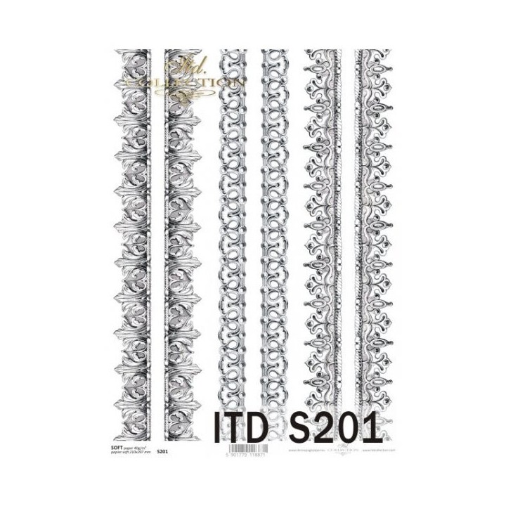 Decoupagepapier Soft ITD S0201