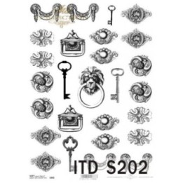 Decoupagepapier Soft ITD S0202