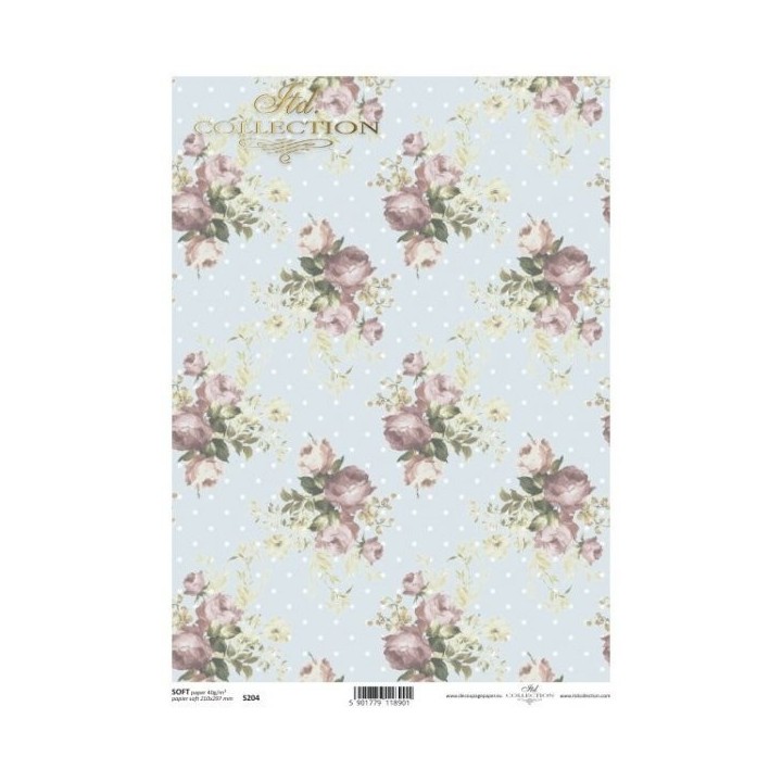 Decoupagepapier Soft ITD S0204