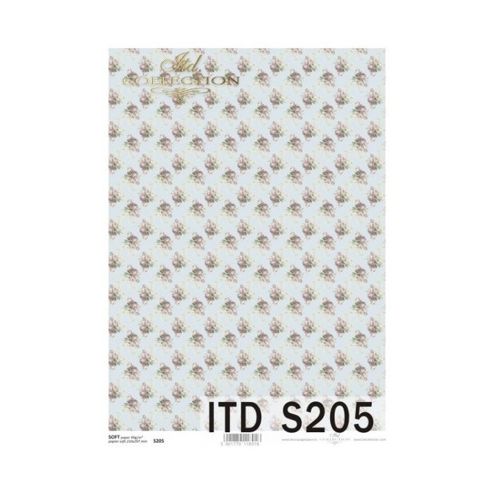 Decoupagepapier Soft ITD S0205