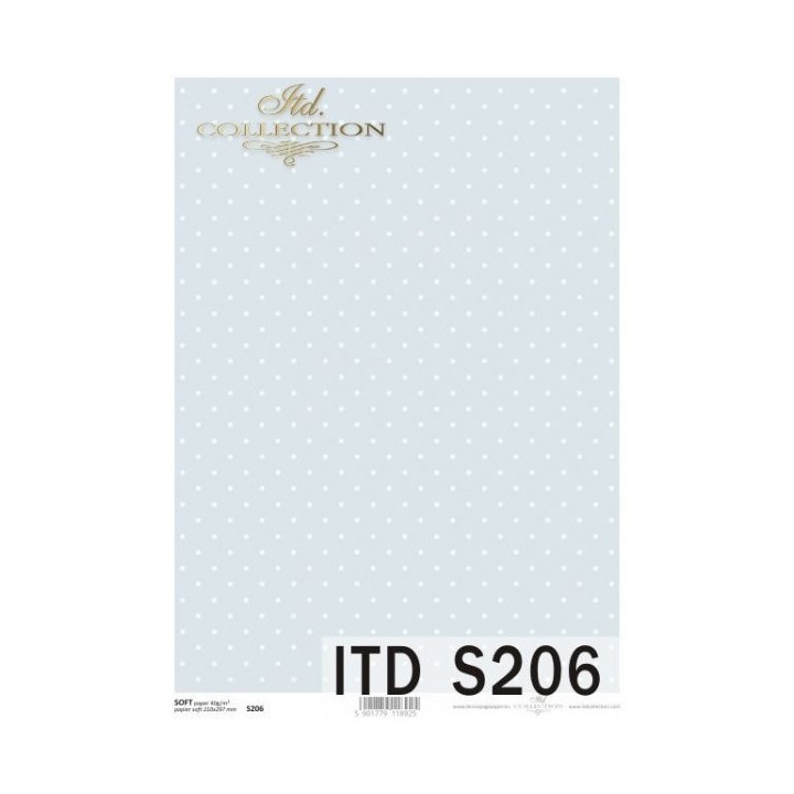 Decoupagepapier Soft ITD S0206