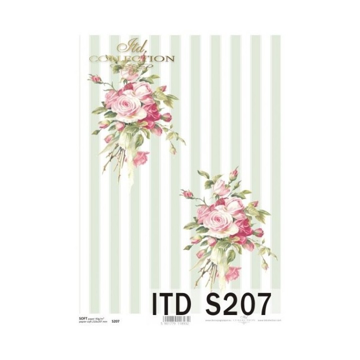 Decoupagepapier Soft ITD S0207