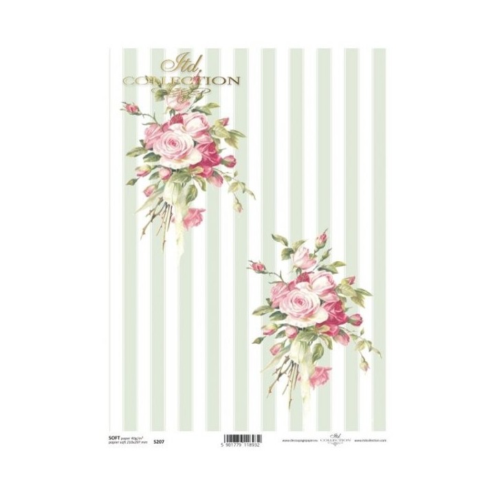 Decoupagepapier Soft ITD S0207