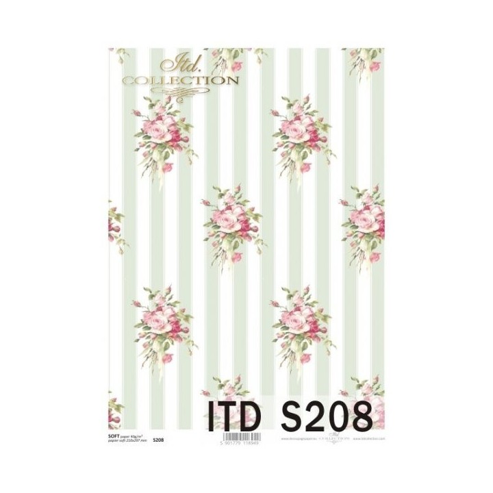 Decoupagepapier Zacht ITD S0208