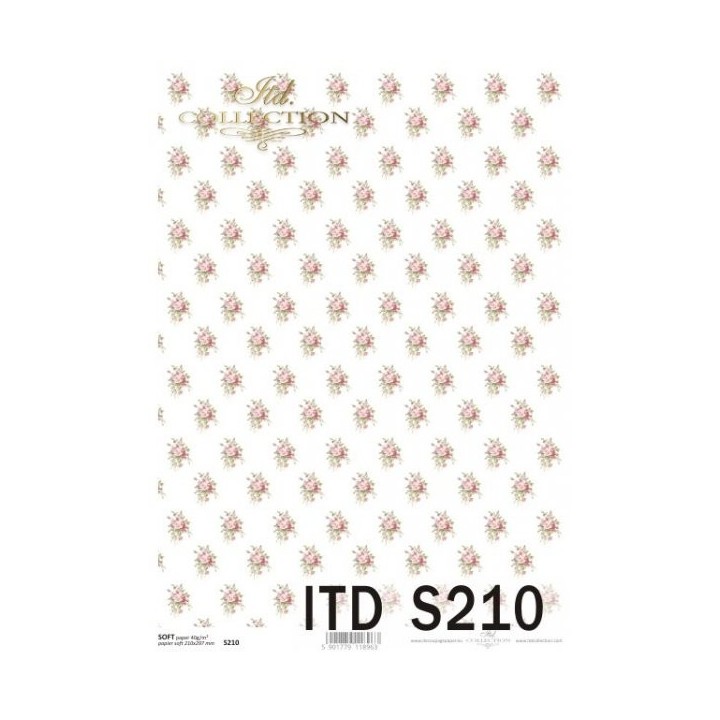 Decoupagepapier Soft ITD S0210