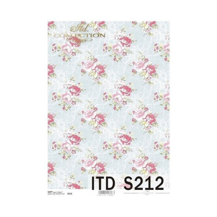 Decoupagepapier Soft ITD S0212