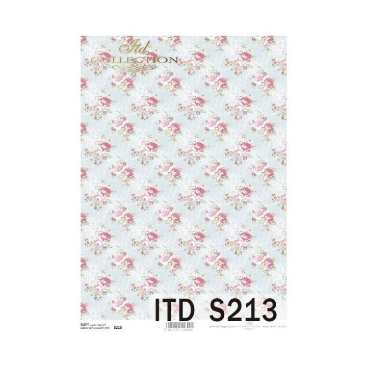 Decoupagepapier Soft ITD S0213
