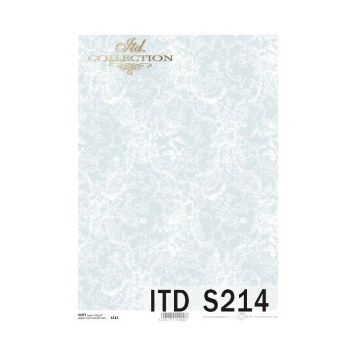 Decoupagepapier Soft ITD S0214