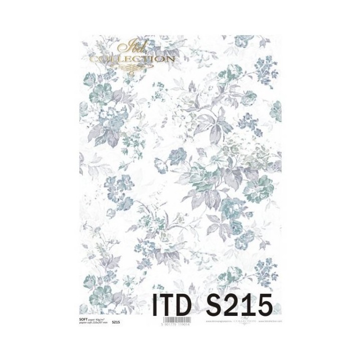 Decoupagepapier Soft ITD S0215