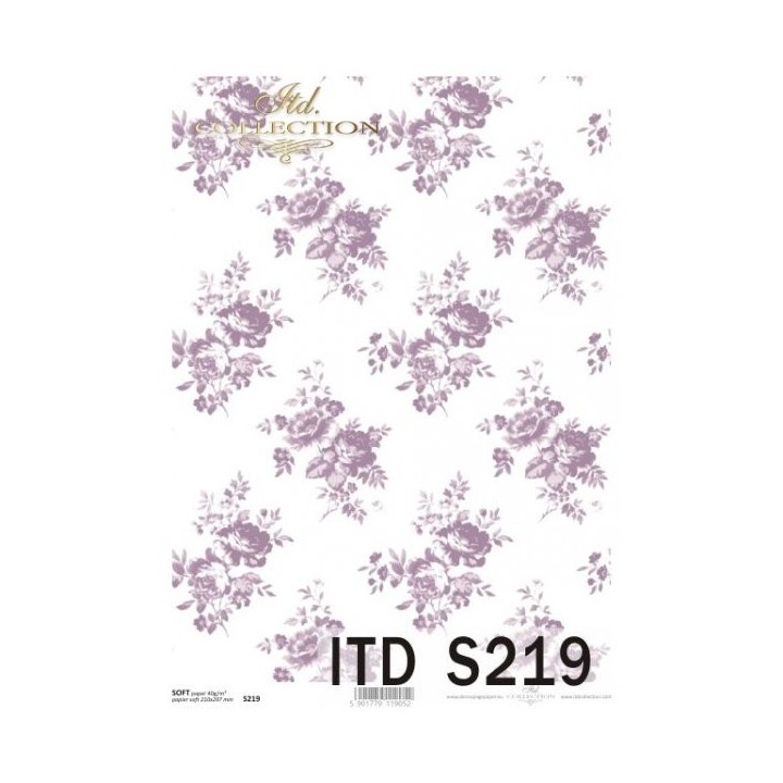 Decoupagepapier Zacht ITD S0219