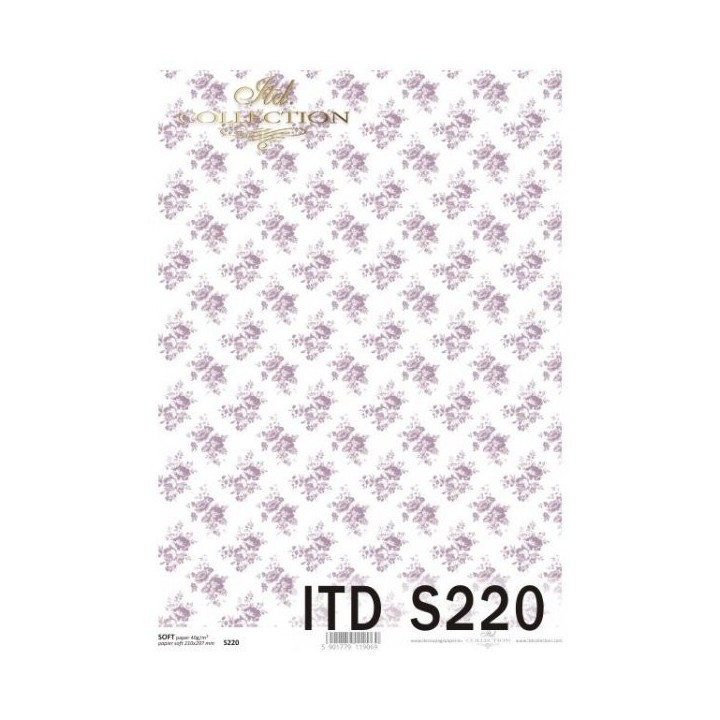 Decoupagepapier Soft ITD S0220