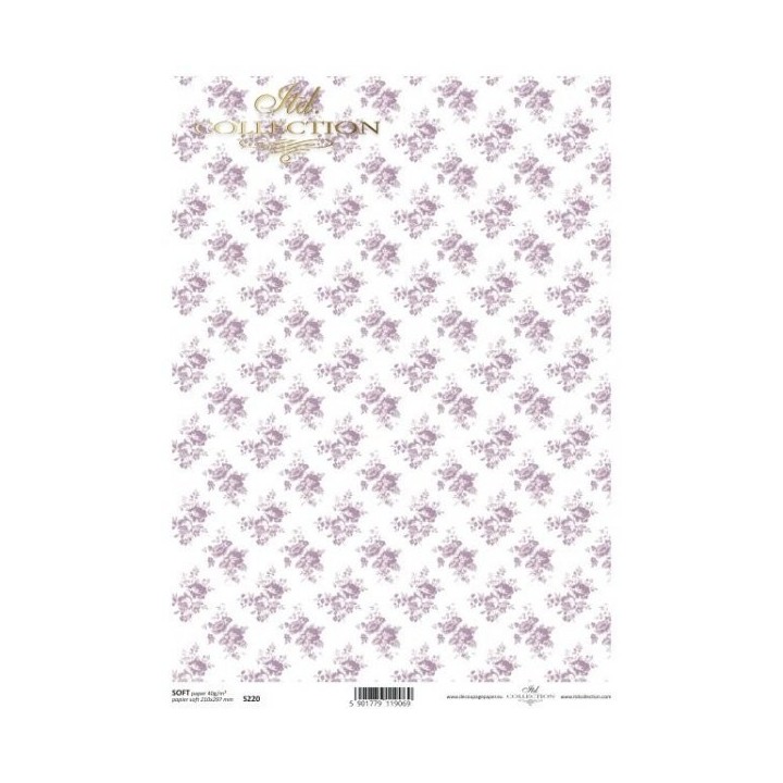 Decoupagepapier Soft ITD S0220