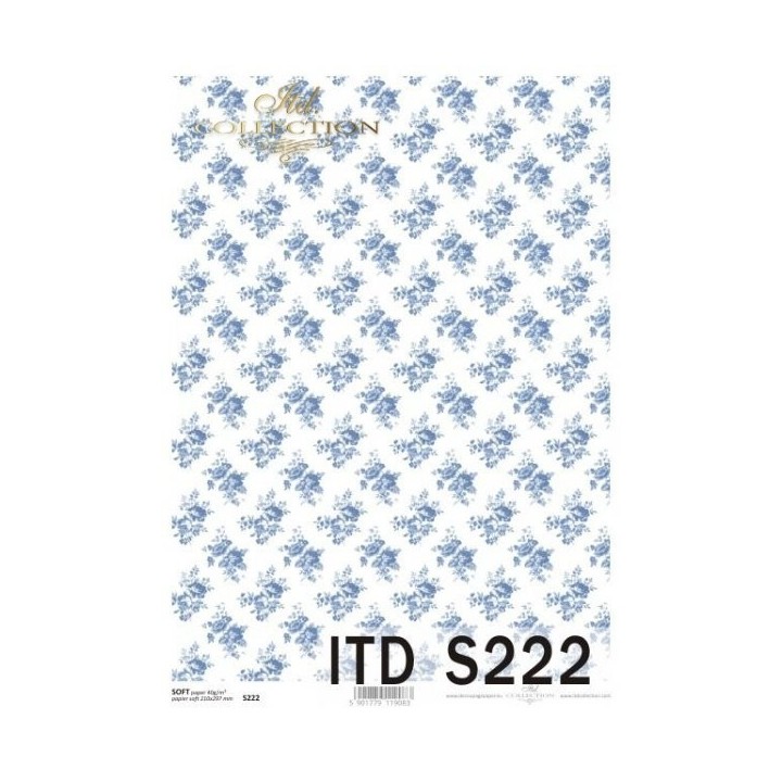 Decoupagepapier Soft ITD S0222