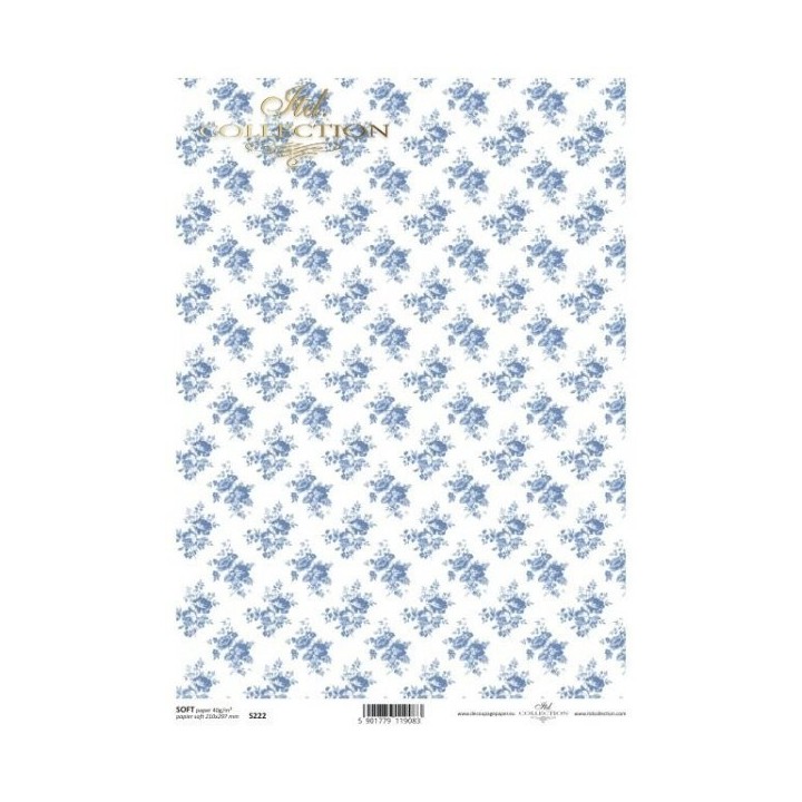 Decoupagepapier Soft ITD S0222