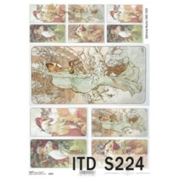 Decoupagepapier Soft ITD S0224