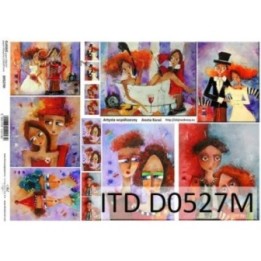 Decoupagepapier ITD D0527M